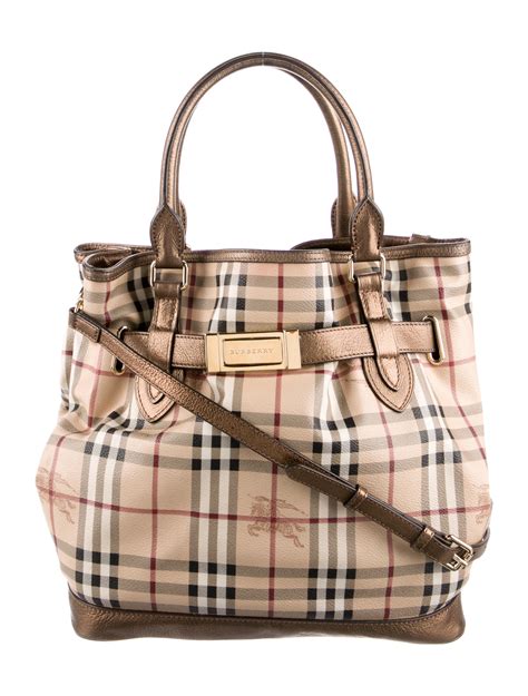 burberry vintage house check tote|burberry haymarket tote price.